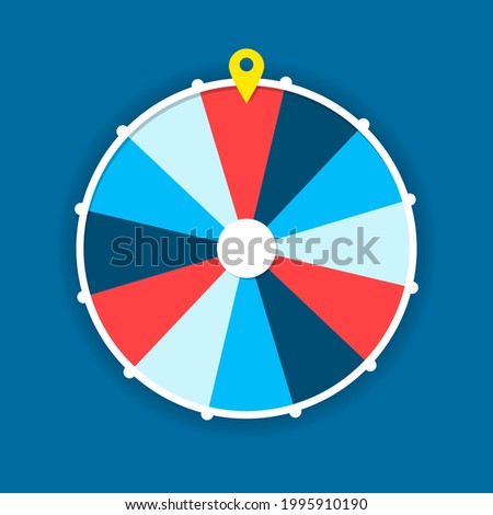 Wheel of fortune 12 slots icon. Clipart image