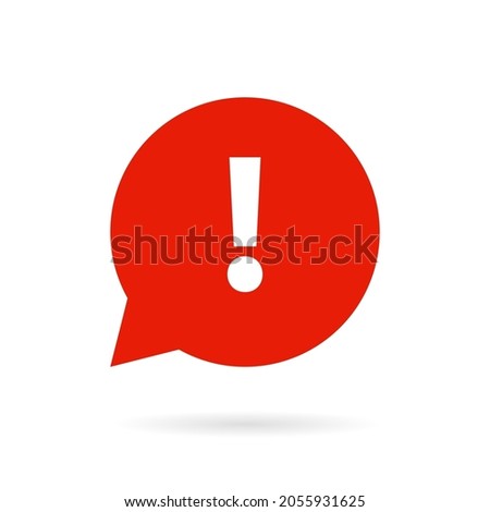 High priority round icon. Clipart image isolated on white background