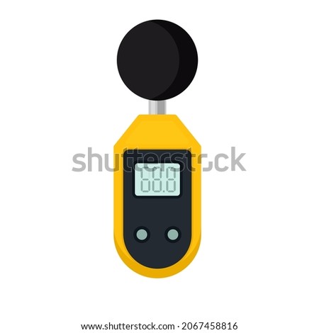 Decibel meter icon. Clipart image isolated on white background