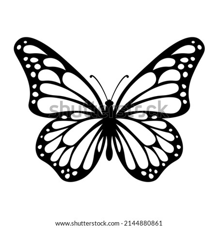 Butterflies Black And White | Free download on ClipArtMag