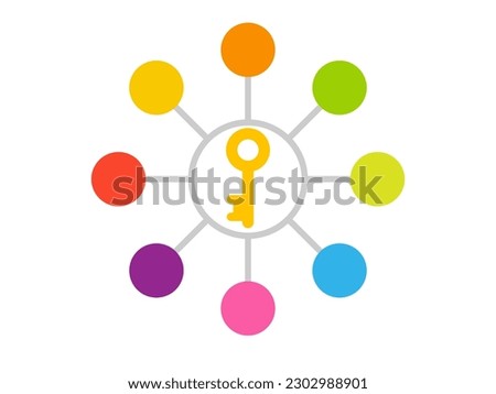 Key area icon. Clipart image isolated on white background