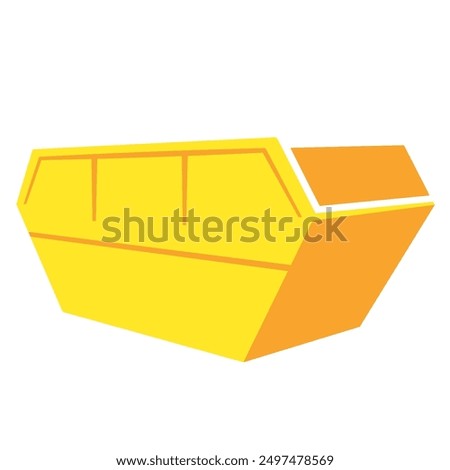 Skip bin logo icon. Clipart image isolated on white background