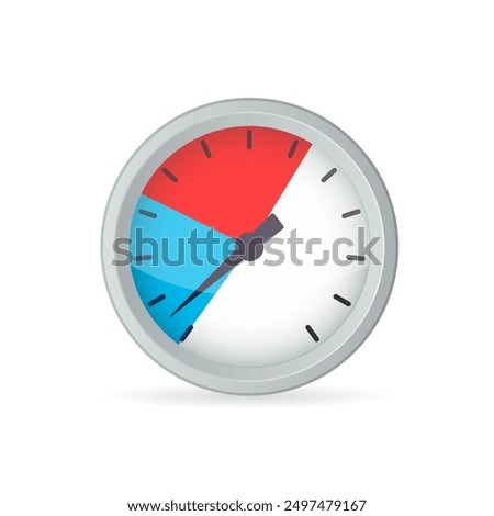 BBQ gauge simple icon. Clipart image isolated on white background