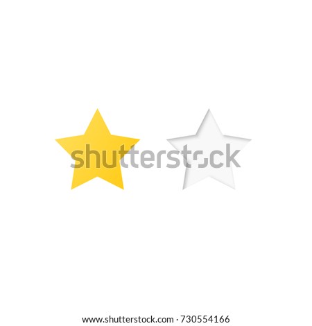 star rating system. Vector illustration isolated on white background