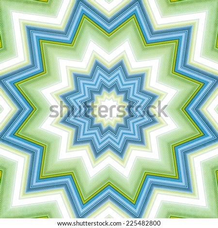 Abstract background - crazy colorful lines star - blue, green and white background