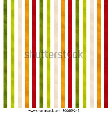 Retro stripe pattern - background with colored beige, red, yellow, green vertical stripes