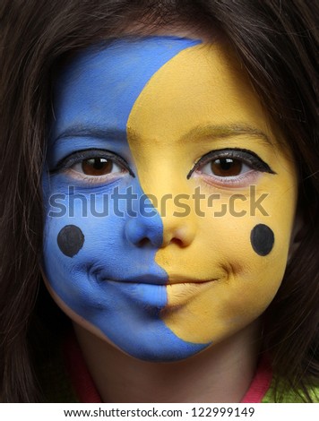 Moon and Sun face painting