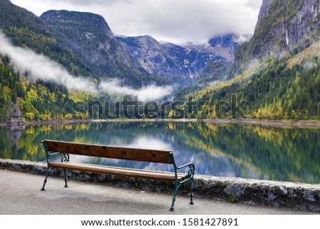 Similar – Foto Bild Gosauseen gegen Bergkamm