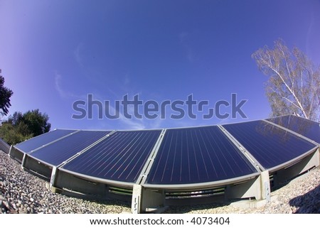 the details of a black a solar panel