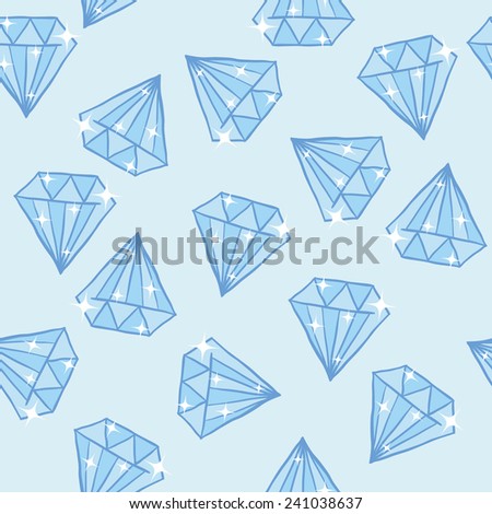 diamond seamless pattern cartoon doodle