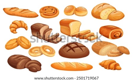 Similar – Image, Stock Photo Dough croissant and sliced dough on table