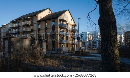 Similar – Image, Stock Photo street Tree trunk Winter