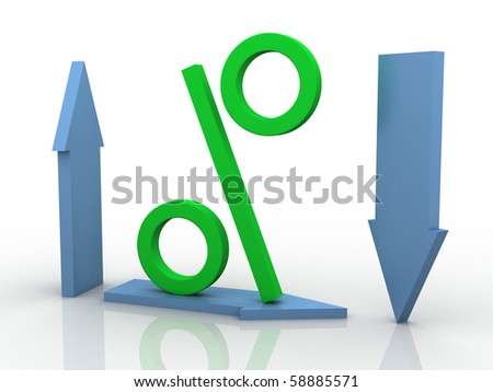 Bussiness Concepet Pecentage May Be Increase Or Decrease Or Static ...