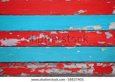 red and blue grunge wood