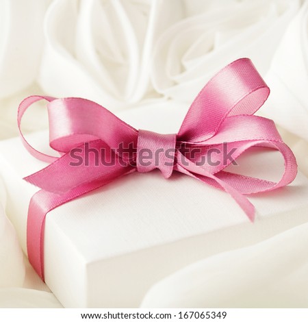 elegance gift with ribbon bow