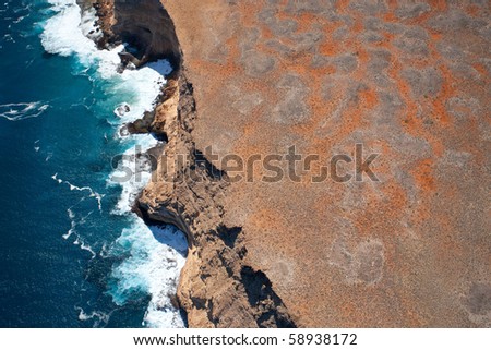 Shark Bay / Zuytdorp cliffs from the air