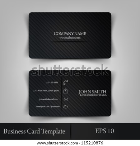eps10 vector illustration abstract elegant business card template