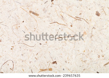 background from fibrous structure of hand made paper close up