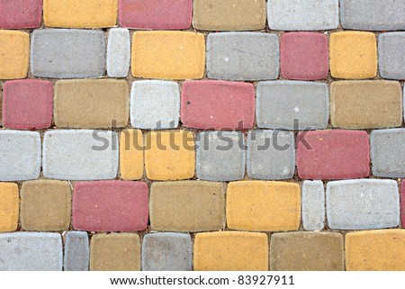 Colorful stone path background