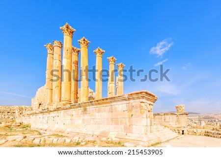 The Temple of Artemis is a roman temple in the ancient city of Gerasa, Jerash, Jordan.