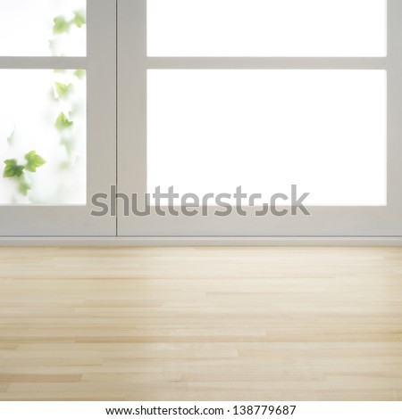 Floor and window