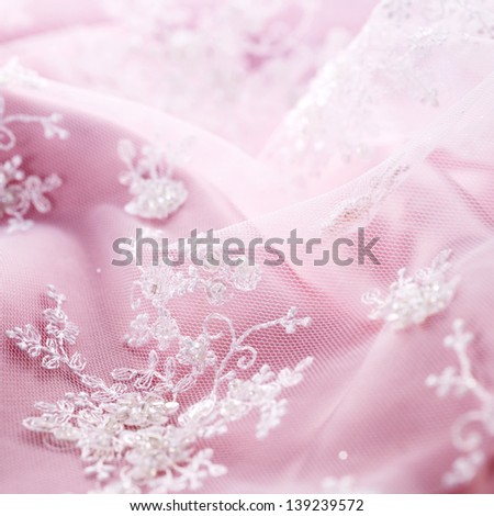 embroidery texture pink