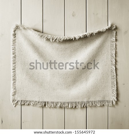 wooden wall and cloth