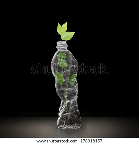 Polycarbonate plastic bottles of mineral recycling, water bottles