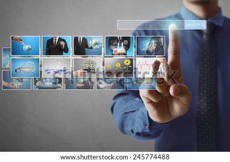 businessmen and Reaching images streaming, digital photo album