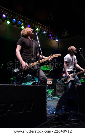COLUMBUS, OH - DECEMBER 16, 2008: Columbus band Two Car Garage play at the Newport Music Hall, supporting Eagles of Death Metal