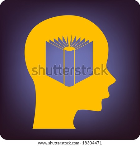 Knowledge In Head Stock Vector Illustration 18304471 : Shutterstock