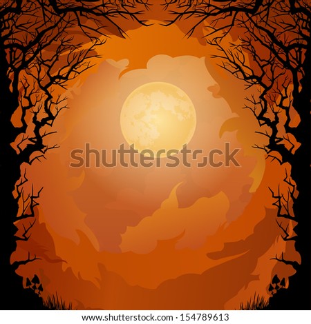 Moonlight Halloween background