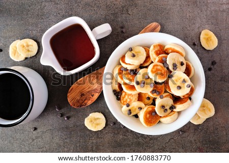 Similar – Image, Stock Photo Tiny cereal pancakes and strawberries