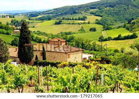 Similar – Image, Stock Photo Idyllic Rural Tuscany Summer Landscape