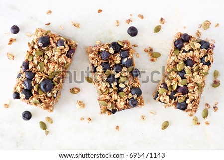 Similar – Foto Bild Heidelbeeren mit Müsli und Joghurt in einer Schüssel