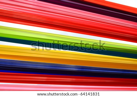 Multi-colored cloth tied together