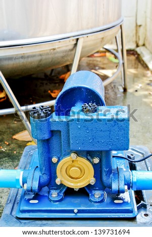 Blue electric high pressure water pump