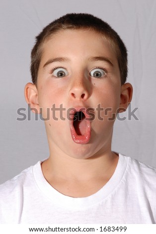 Surprised Boy With Mouth Open Stock Photo 1683499 : Shutterstock