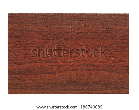 Faux wood sample isolated over white background