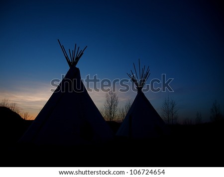 Similar – Image, Stock Photo reserve Tee Pee