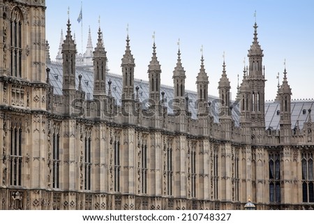 The Houses of Parliament, Westminster Palace, London gothic architecture