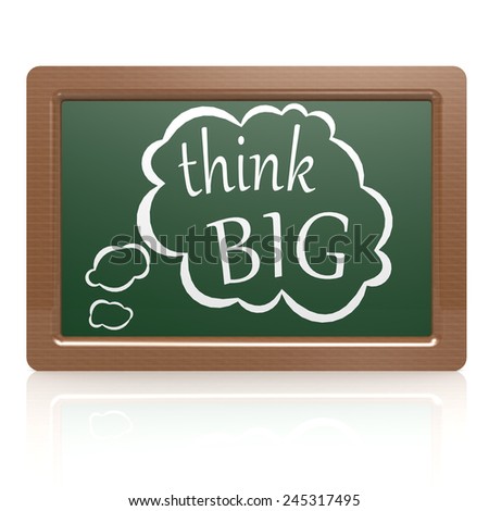 Think big black board image with hi-res rendered artwork that could be used for any graphic design.