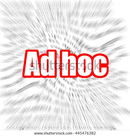 Ad hoc concept image, 3d rendering 商業照片 © 