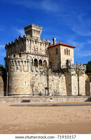 Portugal Lisbon\'s Sunshine Coast Estoril beach and fortified mansion
