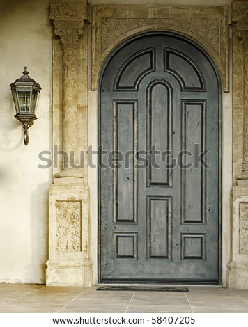 Beautiful old world style doorway entrance
