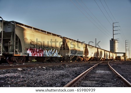 Similar – Image, Stock Photo vandalism Wallpaper Tracks