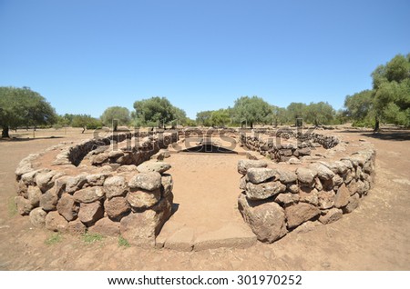 The well temple of Santa Cristina - Religious architecture of the Nuragic era - Sardinia