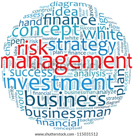 Risk Management in word collage