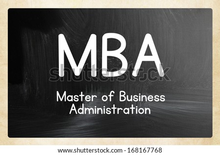 master of business administration concept