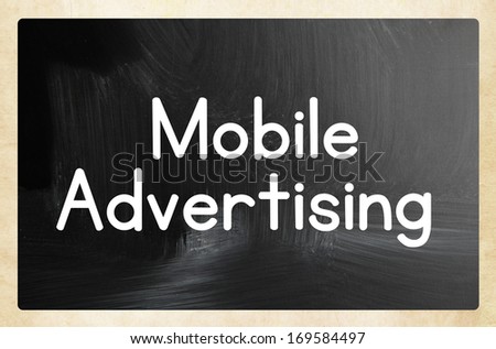 mobile advertising concept